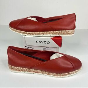 Saydo Slip-On Wedge Red Size 42